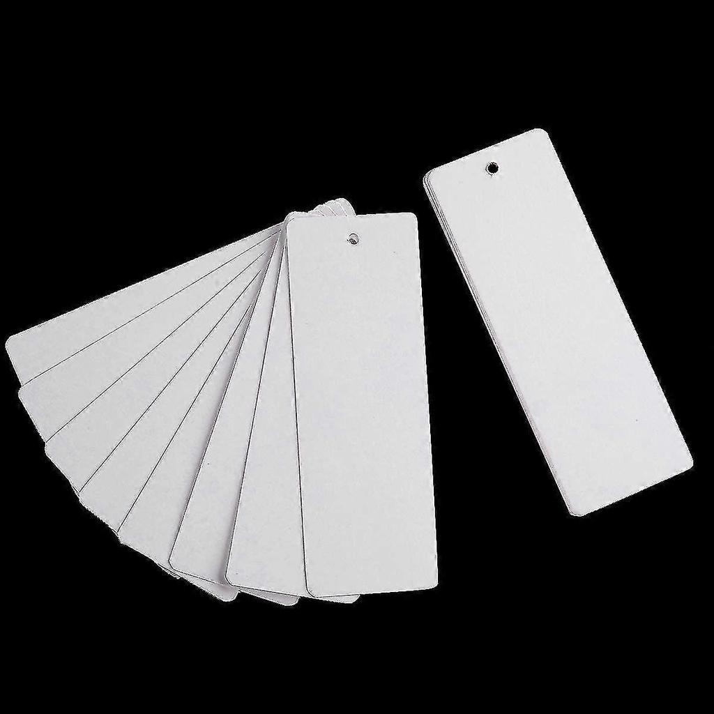 48 Pieces of Kraft Blank Card Bookmarks for DIY Projects and Gift Tags, White