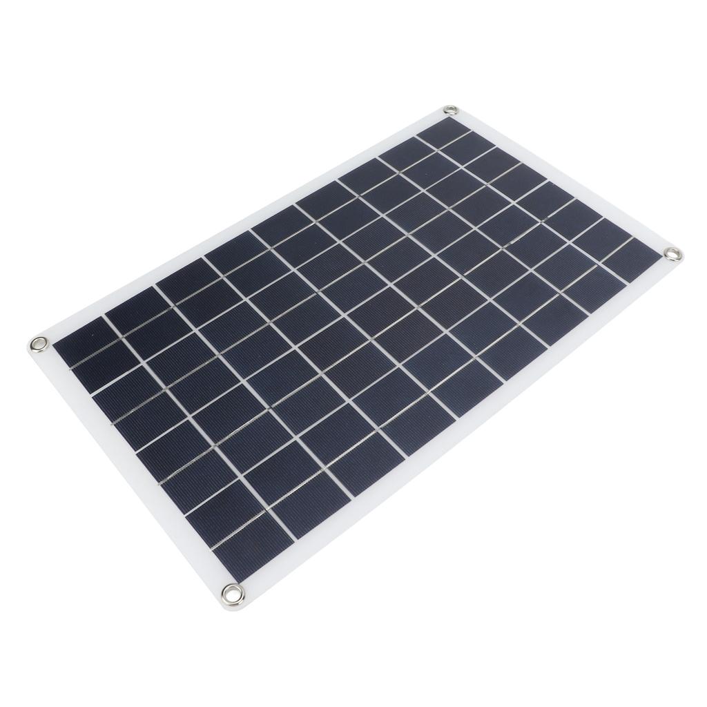 Solar Panel Charger 16W 18V Polycrystalline Silicon USB DC Dual Output Semi Flexible Solar Panel for Travel Phone Car