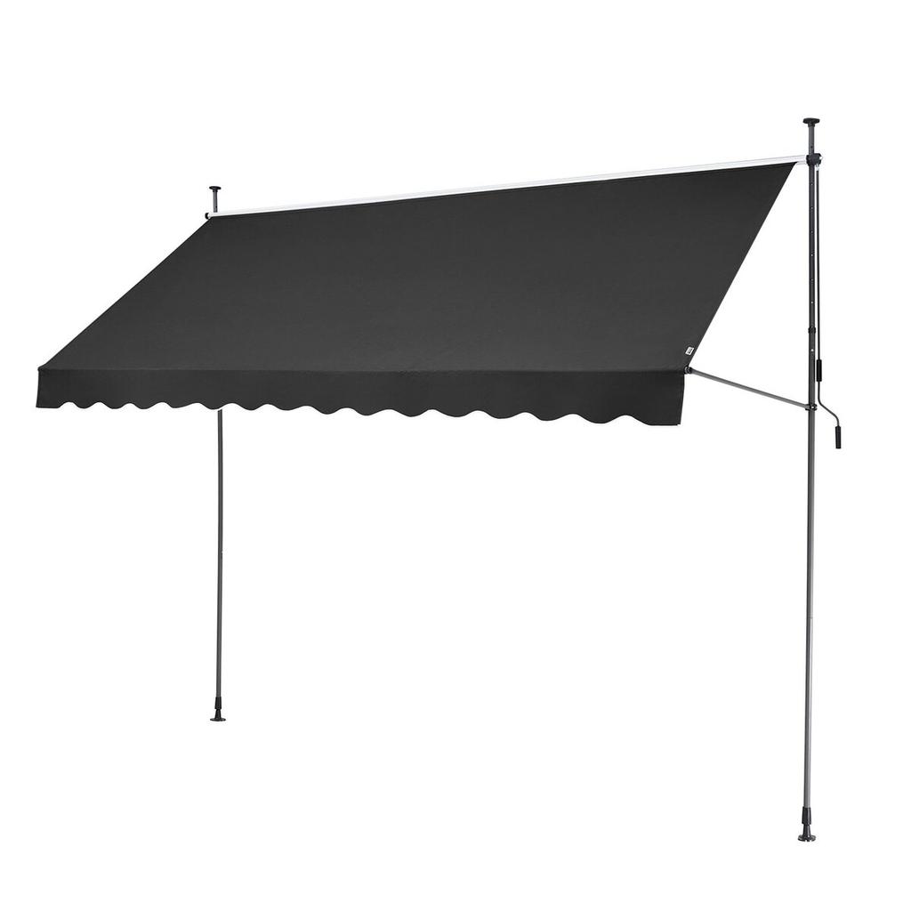 138x47" Patio Awning Retractable Patio Canopy Sunsetter with Crank Handle