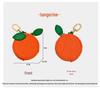 Fresh Style Leather Fruit Coin Purse Keychain Charm