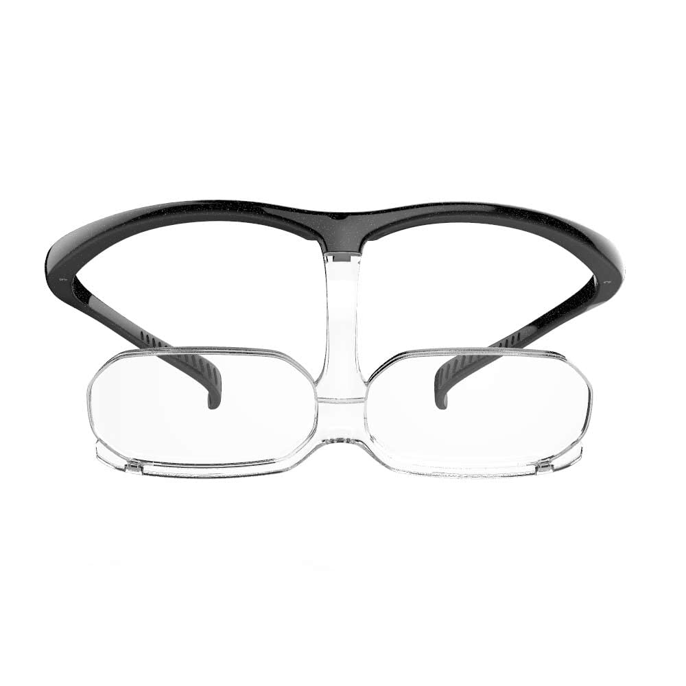 CHARMANT Eyeglass Magnifier for Seeing Near and Far Objects Simultaneously, No Need To Take It Off, Can Be Worn Over Eyeglasses (Includes Two