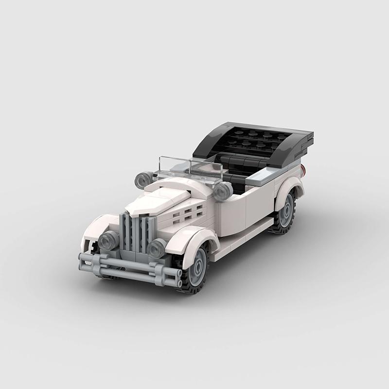 City Racing Speed Model Building Blocks Convertible MOC Open Cars Super Racers Classic Vehicle Bricks Kids Toys DIY