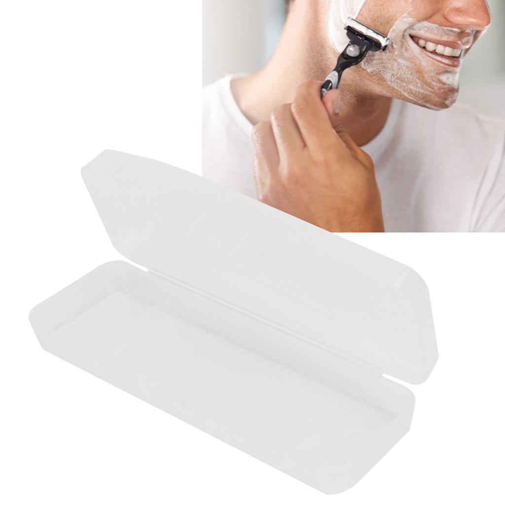 Manual Razor Travel Case Portable Transparent Breathable Razor Handle Storage Protect Box