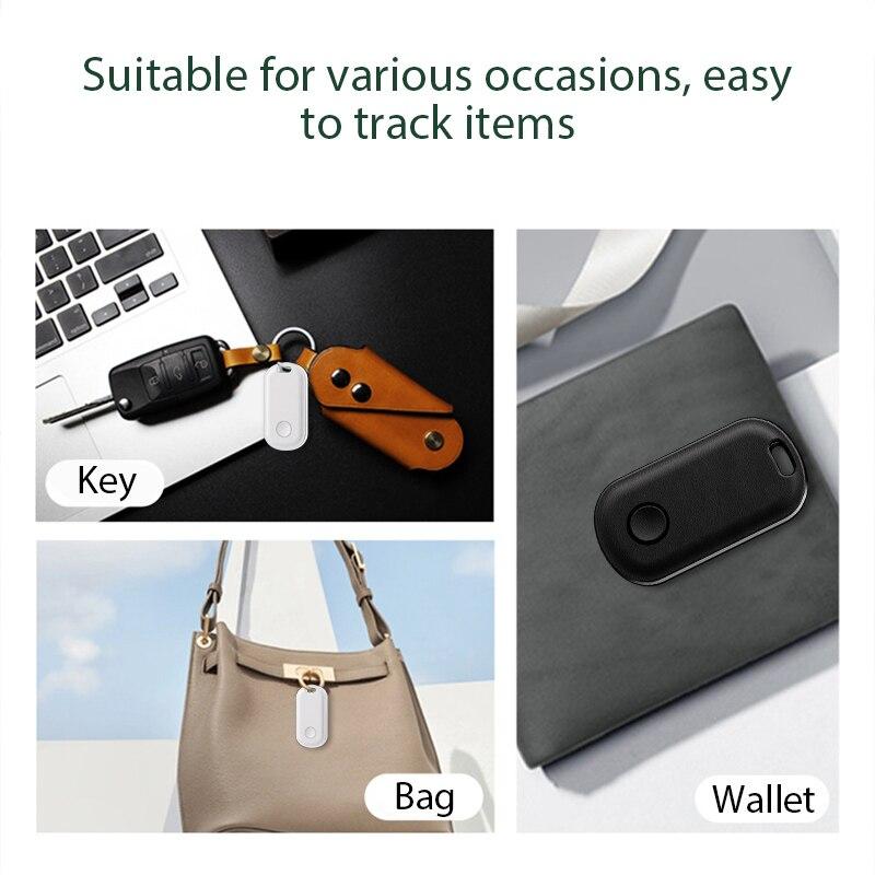 Smart Bluetooth GPS Tracker Works with Apple Find My APP ITag Anti Lost Reminder Device MFI Rated Locator Keys Pet Kids Finder