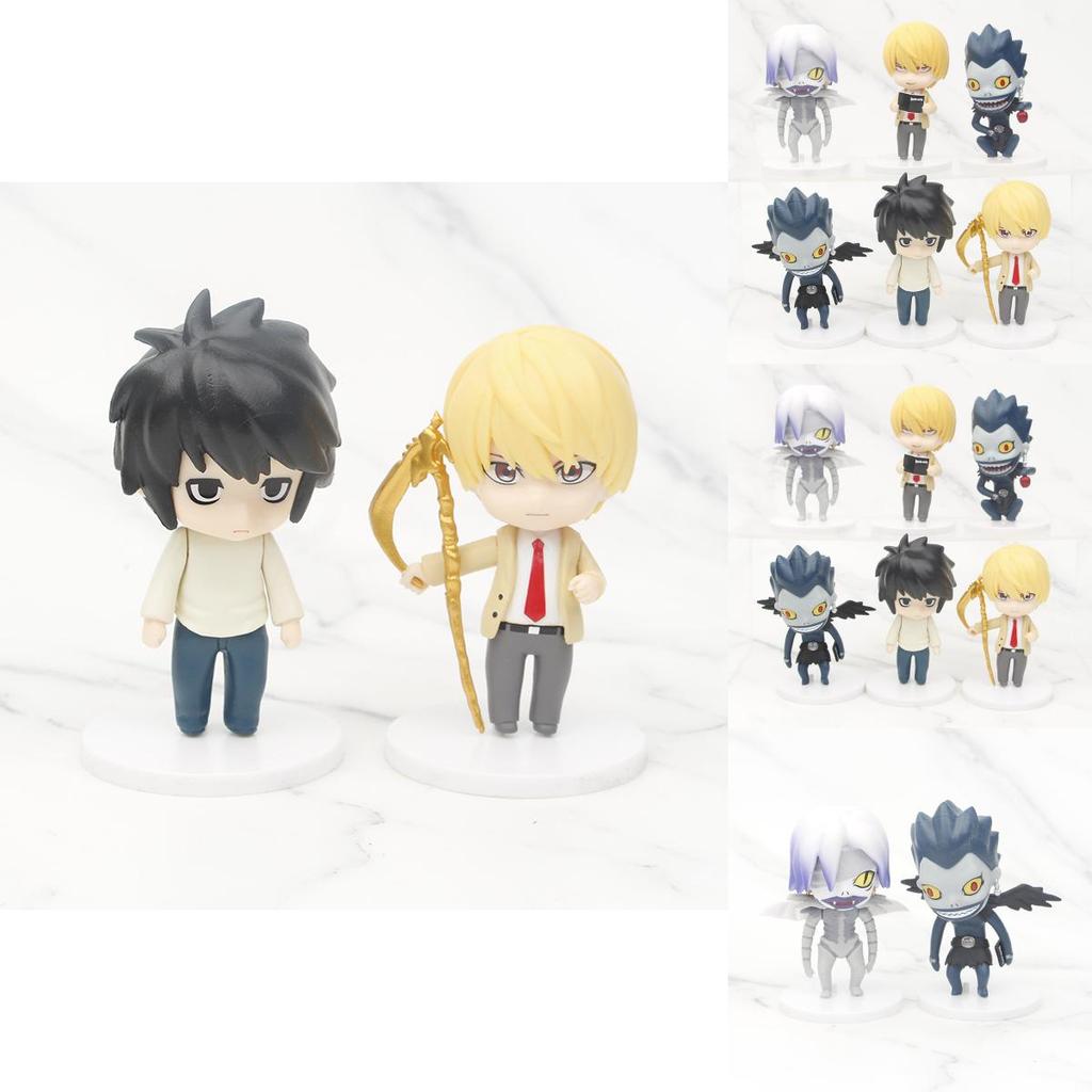 Premium 10cm Death Note Action Figures L Light Ryuk Rem Pvc Collectible Figurines