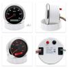 ZMFJH 30-200KMH Speedometer Auto Car 7 Color Backlight Analog Pulse Signal 85mm Speedometer Gauge with Holzer Sensor M16X1.5