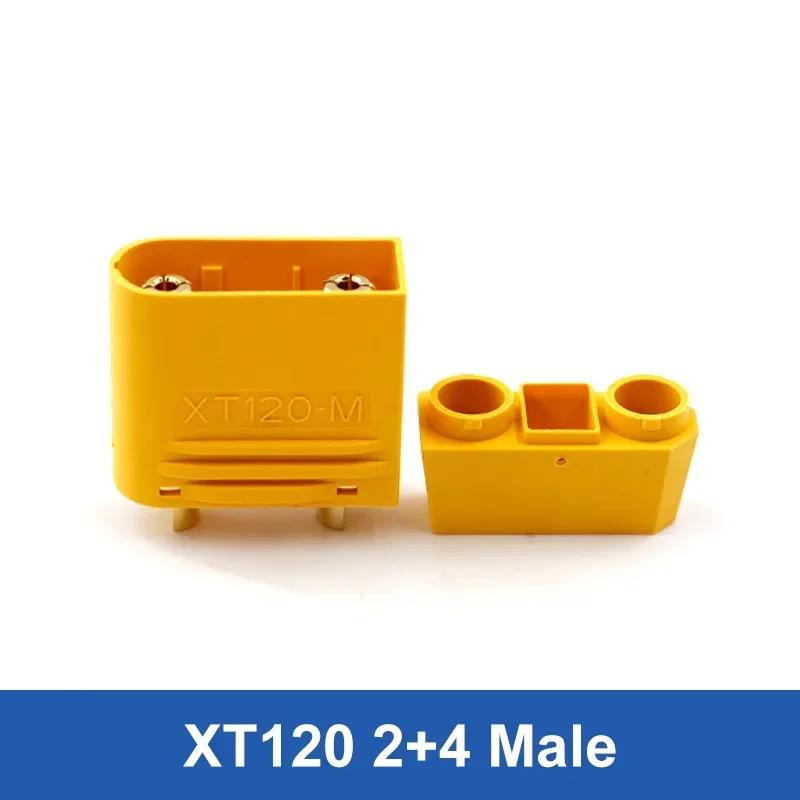 XT120 Lithium Battery Charging Plug 2+6 60A High Current Male Female 2+4 with Signal Pin Model Aircraft Solder Wire Connector