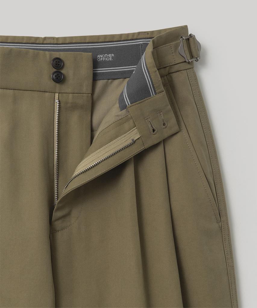 ANOTHER OFFICE WOMEN W. Santiago Chino Pants Flexible (Deep Khaki)