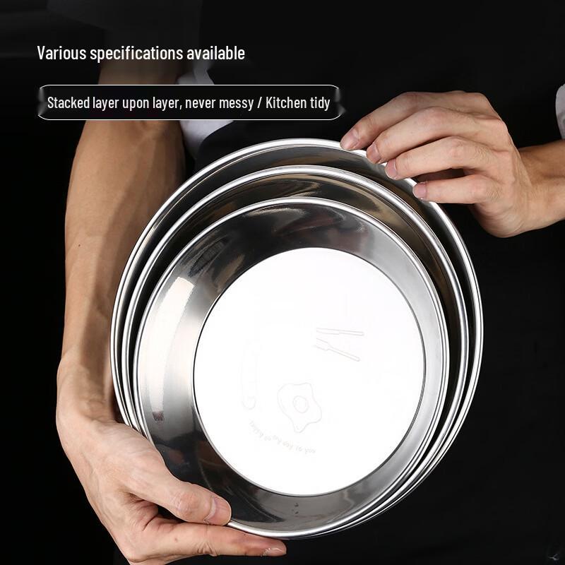 Stainless Steel Multi-Purpose Round Deep Dish