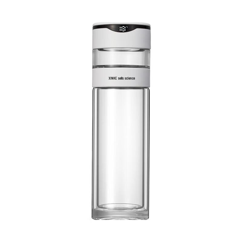 Smart Temperature Display Double Wall Glass Tea Bottle