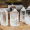 1pc Stunning Natural Clear Quartz Stone Point Crystal Tower for Home And Office Decoration And Holiday Gift