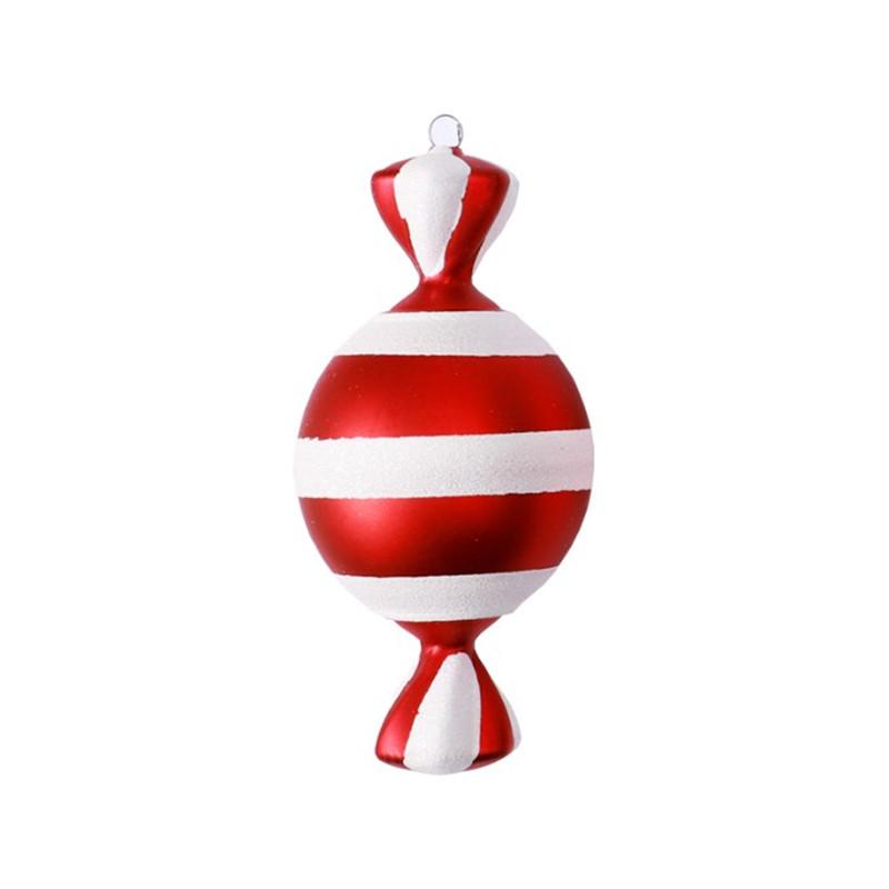 Christmas Candy Red White Decorative Pendant Charm Ornament Supplies for Tree Festival Party Decoration Gift Supplies