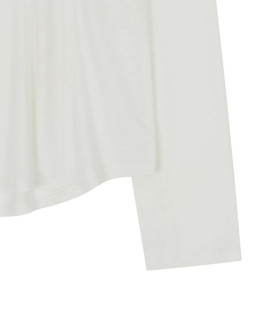 NOIRER Wool Tencel Incision T-Shirt (Ivory)