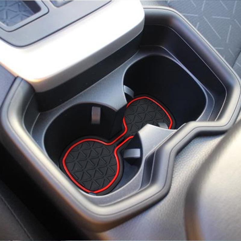 For Toyota RAV4      2024 2025 Anti-Slips Gate Slot Mat Accessories Rubber Cup Holder Non-Slips Car Sticker