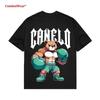 CombatWear Boxen Bär Grafik T-Shirt Vintage Fight Night Kämpfer Streetwear