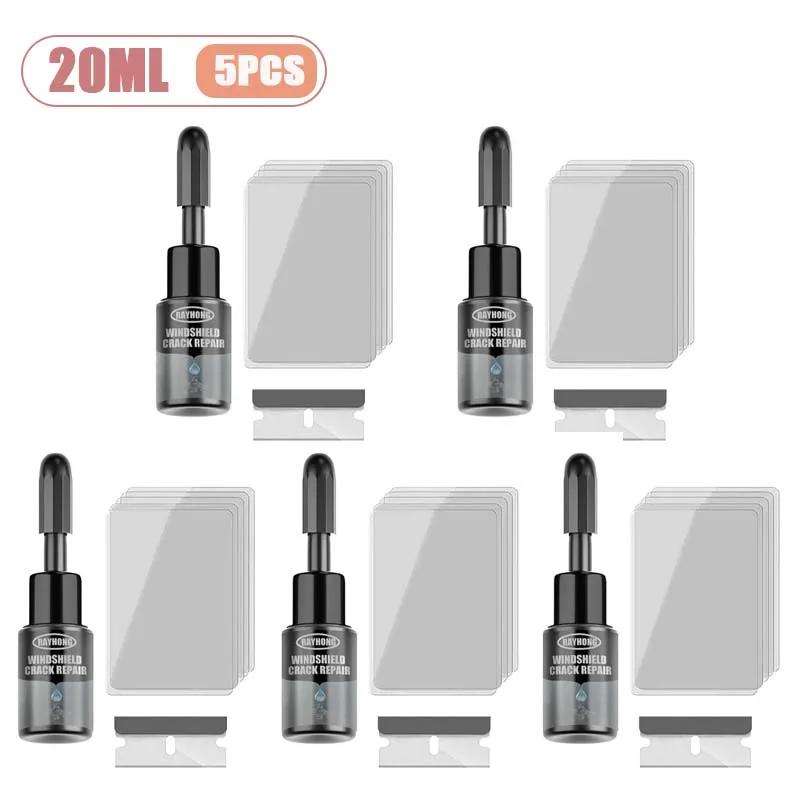 1-10PCS 20ml Windshield Repair Fluid Glass Crack Fix Liquid for Cars Invisible Crack Sealer Repair Kits Crack Care Agent