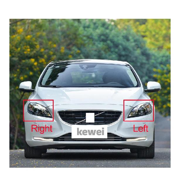 For Volvo V40 2013 2014 2015 2016 Front Headlamp Lens Cover Headlight Glass Lamp Shell Transparent Lampshade Housing