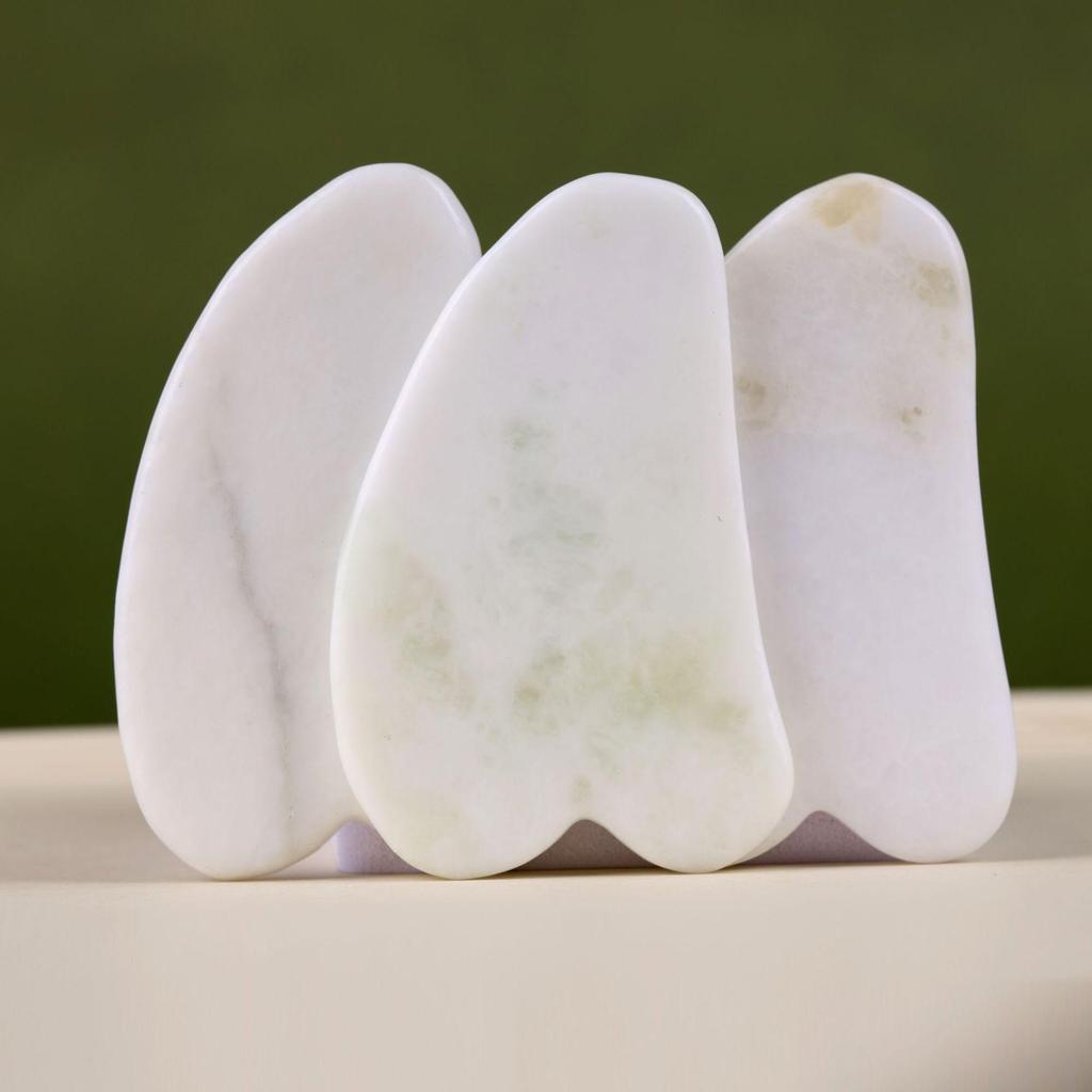 Jade Roller & Gua Sha Facial Massage Three-Piece Set