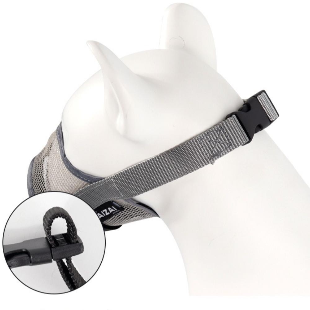 Breathable Mesh Dog Muzzle Adjustable Mouth Guard Portable Dog Mouth Cover  for Most Dog