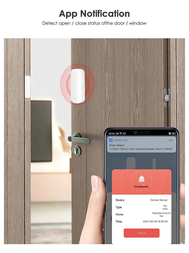 Tuya ZigBee 3.0 Door/Window Magnetic Sensor Alarm