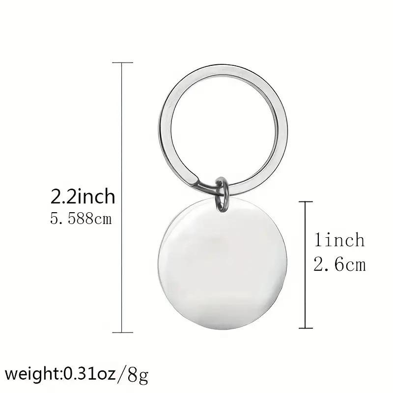 Eyecatching Art Modern Stainless Steel Keychain Motivational Gift For Friends And Family