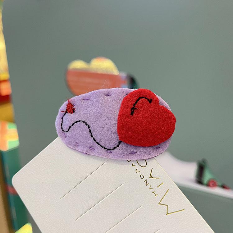 

Корейская мультяшная заколка для волос с клубникой для женщин и детей - Милая осенняя заколка-невидимка