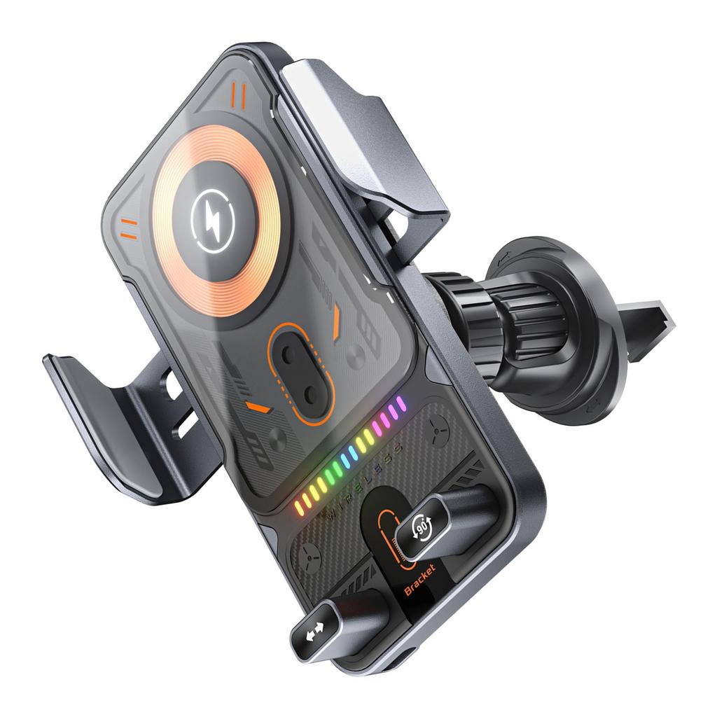 Wireless Car Chargers, Auto Clamping Car Mount 15W Fast Charging Air Vent Car Phone Mount for Most Smartphone