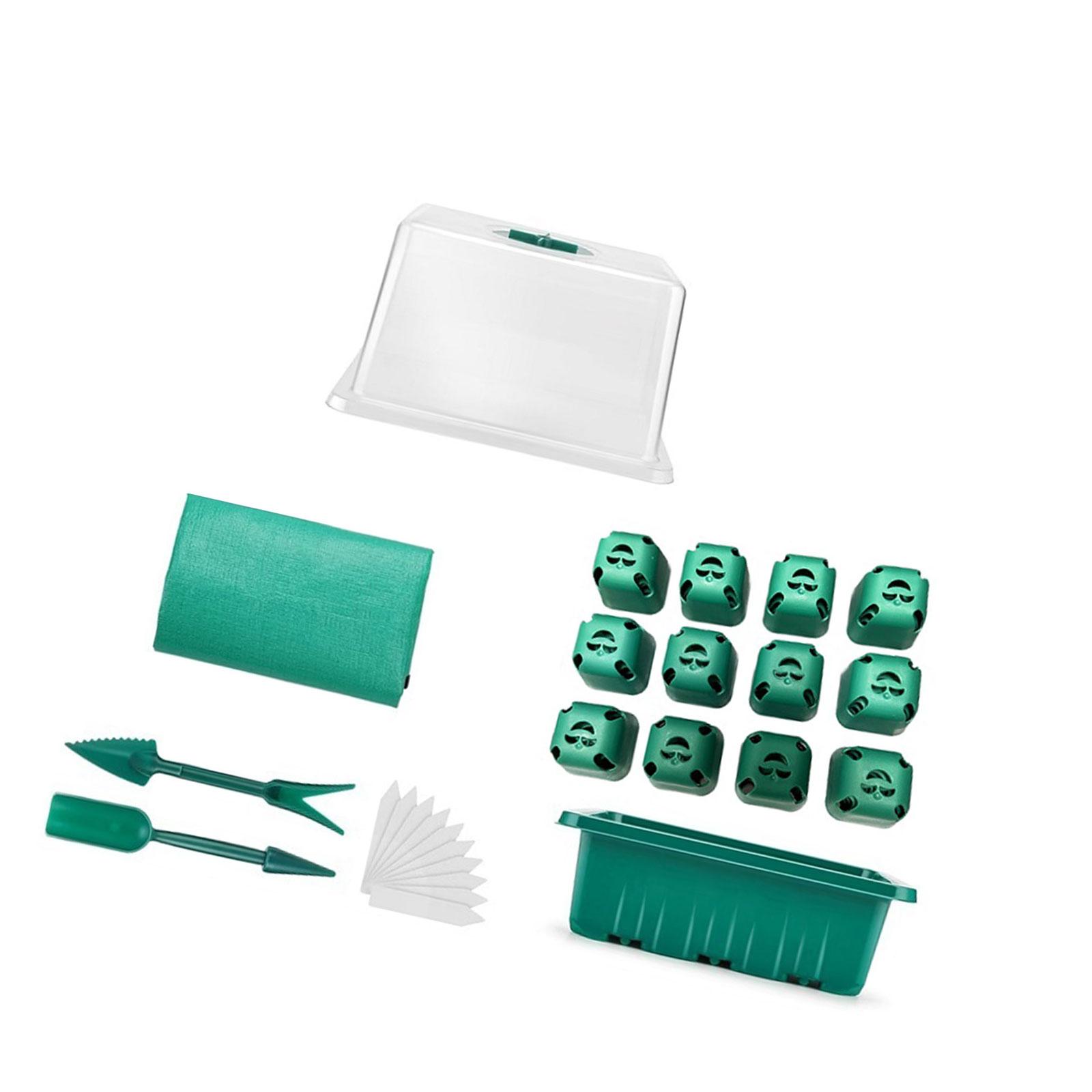 

Рассадочный лоток Мини-теплица Стартовые наборы для посадки в помещении и на открытом воздухе Пропагационная коробка с прозрачной крышкой B