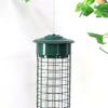 Metal Birds Feeder for Outdoors Hanging Squirrel Proof Seeds Feeder with Perches for Wild Birds Finch Blue Jay Chickadee