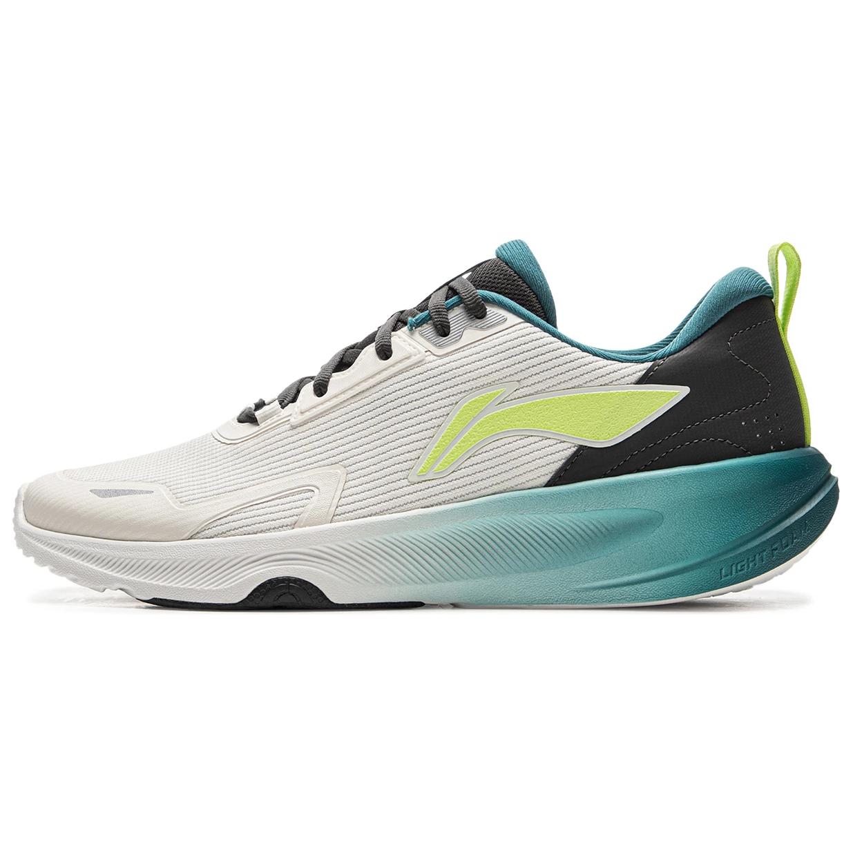 

Li Ning Lan Guang Soft Rebound Casual Running Shoes Men Sneakers White Black Green AFVV009-1 45