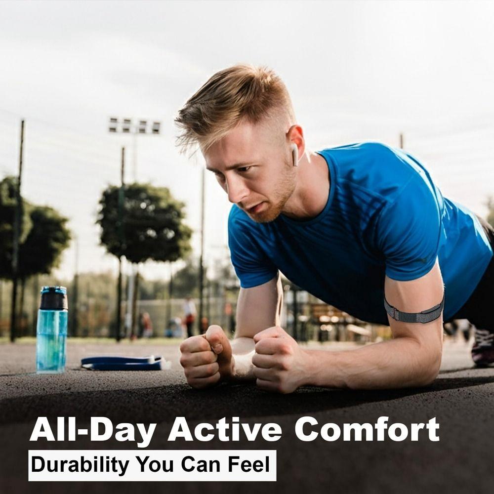 Adjustable Fitness Tracker Arm Band Nylon Replacement Strap for Amazfit Helio Strap