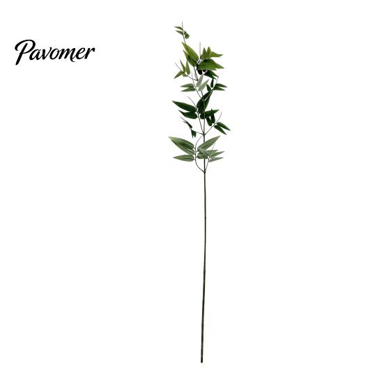 Atmosphere Enhancing Floral Decor Bamboo Tree Branches, Long Stems Faux Greenery, Artificial Plants, Leaves Elegant Zen Style Soft Decoration