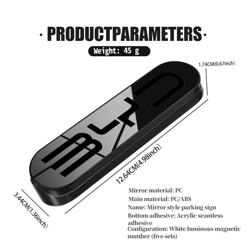 Car Parking Phone Number Plate Temporary Park Card Universal Auto Accessories For BYD Qin Pro Tang F3 E6 Atto 3 Yuan Plus Song