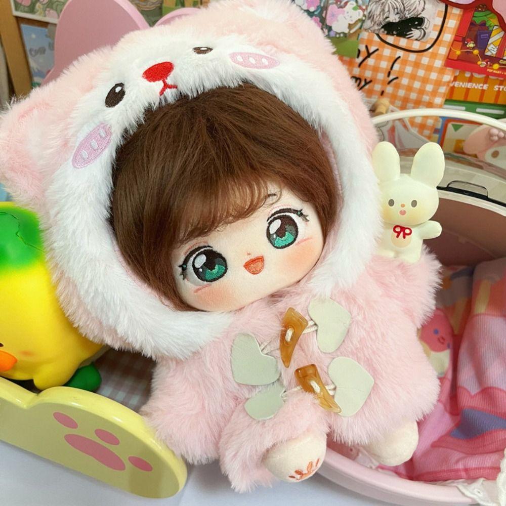 Cartoon Cat 20cm Cotton Doll Clothes Plush Coat No Attributes Dolls Clothes  Doll Accessories