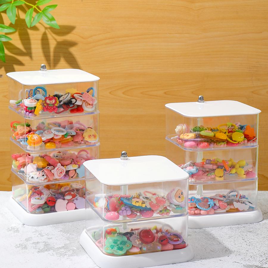 Moe Bean Otočný výstavní box: Průhledný mini stojánek na panenky a figurky