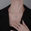 S925 Sterling Silver Chalcedony Necklace - Lucky Bag Design, Fashionable Clavicle Chain, Women's Versatile Chinese Style Holiday Gift