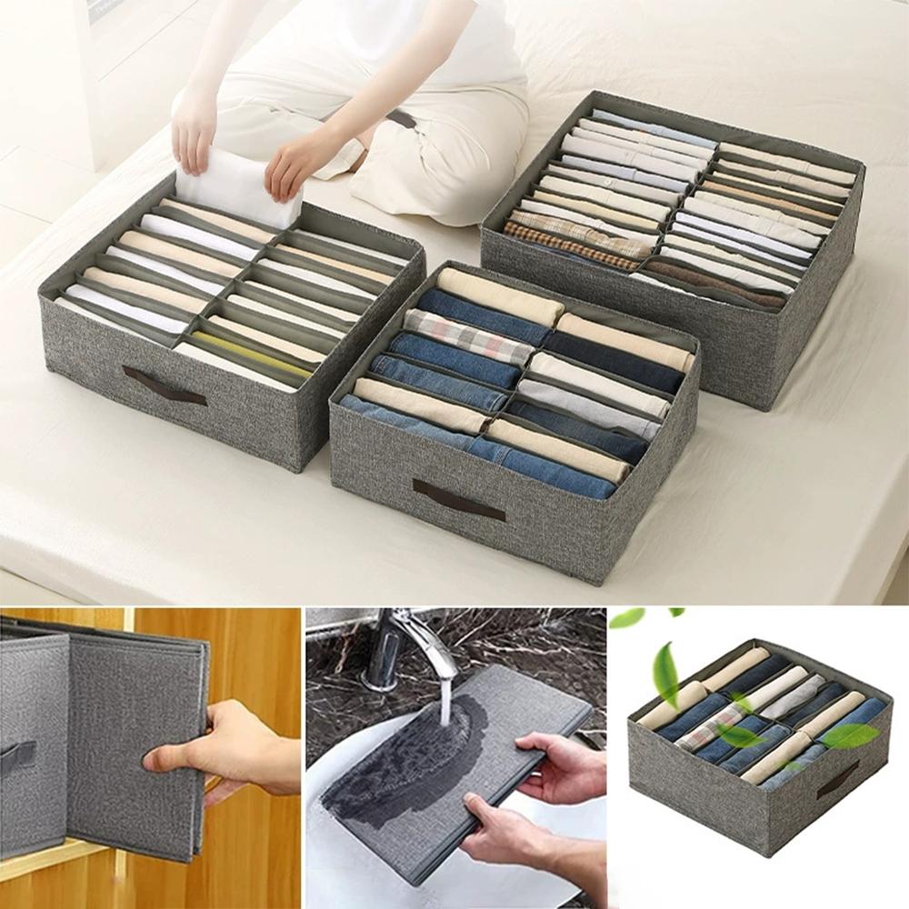 Closet Clothes Organizers Pants Sweater T-Shirt Storage Box Wardrobe Cabinet Drawer Compartment Organizer Boxes Bedroom Storage