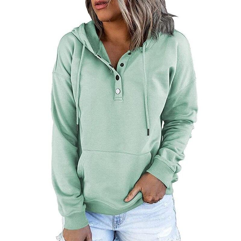 Women's Sweatshirt Street Women's Hoodie Casual Drawstring Long Sleeve Loose Fashion Women's Tops