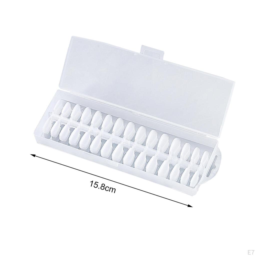 240 Pieces Clear Fake Nails Artificial French Tips for Party Stage performance DIY