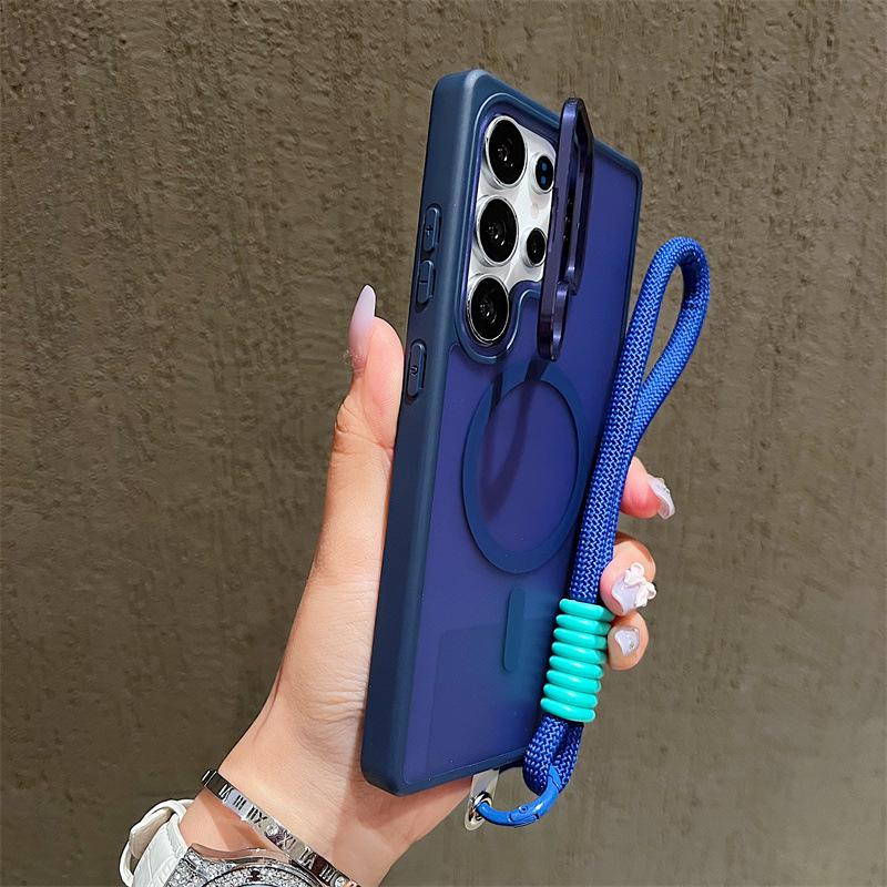 Frosted Magnetic Lens Holder Case for Samsung S26 Ultra & S24 FE Compatible with A56 S24/36 Samsung S23 Ultra