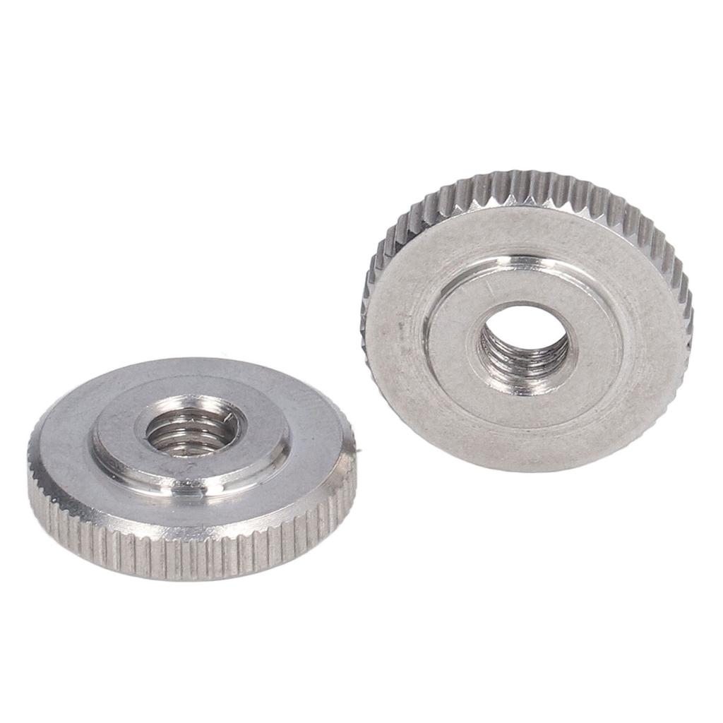 Knurled Thumb Nut 304 Stainless Steel Knurled Flat Head Through Hole Hand Tightening NutM6