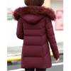Autumn and Winter Ladies Mid-length Down Padded Jacket, Fashionable Middle-aged and Elderly Padded Jacket