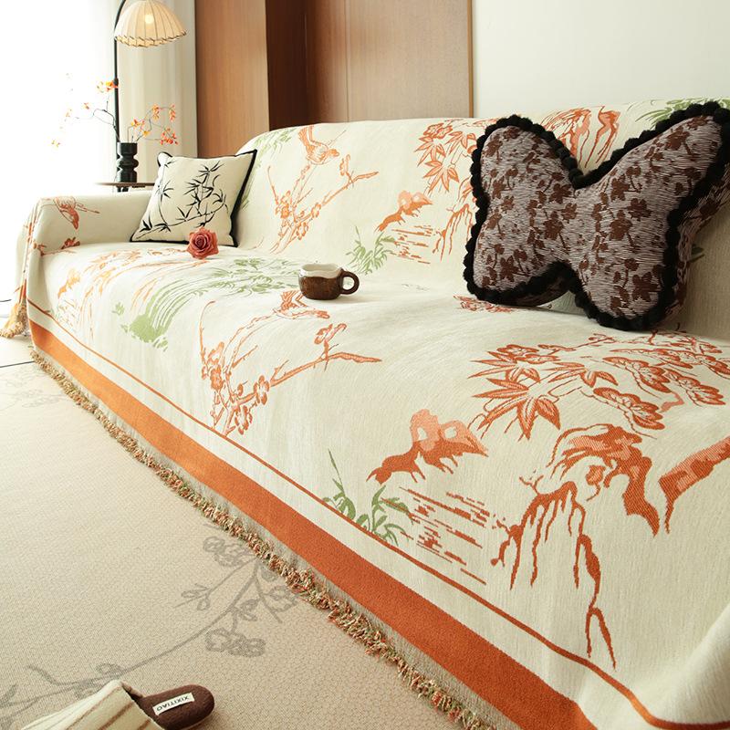 

Новый чехол для дивана 2025 года, универсальное полотенце на все сезоны, нескользящее и устойчивое к царапинам от кошек одеяло для дивана, чехол для дивана с полной защитой, подушка сиденья 180*280cm