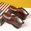 Herren Echtleder Winter neue Wolle Baumwolle Schuhe Herren Samt warm hochgeschnitten lässige Baumwollschuhe dicksohlige rutschfeste Schneeschuhe