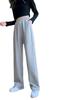 Women's High-Waist Wide-Leg Sweatpants - Spring/Autumn Loose Straight-Leg Fit, Slimming for Thick Legs, Versatile Casual Wear