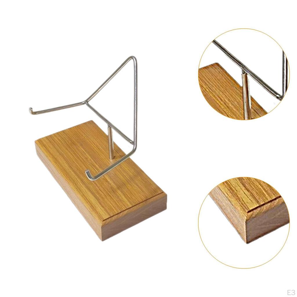 Metall ARM DISKATION CALE Mineralhållare Stenutställningsställ för Achaf Fossiler