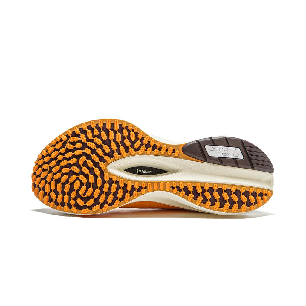 Li Ning Feidian CRC Comfortable Versatile Shock Absorbing Wear Resistant Low Top Running Shoes Unisex Running Shoes Orange Brown AZGU001-1