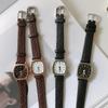 High Quality Popular Round Square  Women Fashion Couple Simple Korean Quartz Watch  