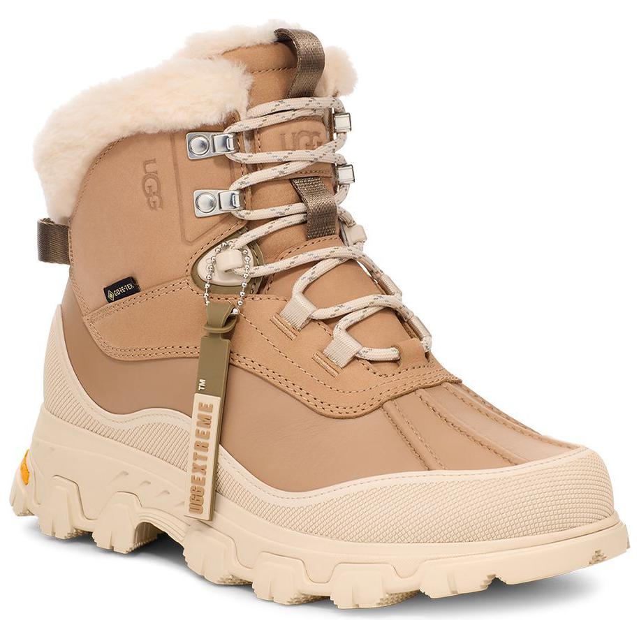 UGG Látkové barevné blokové kulaté špičky krátké sněhule dámské boty pískové 1169032-SAN