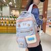 School Bag New Cute Backpack, Large Capacity for Middle School and College Students, Simple and Fresh Versatile Travel Backpack